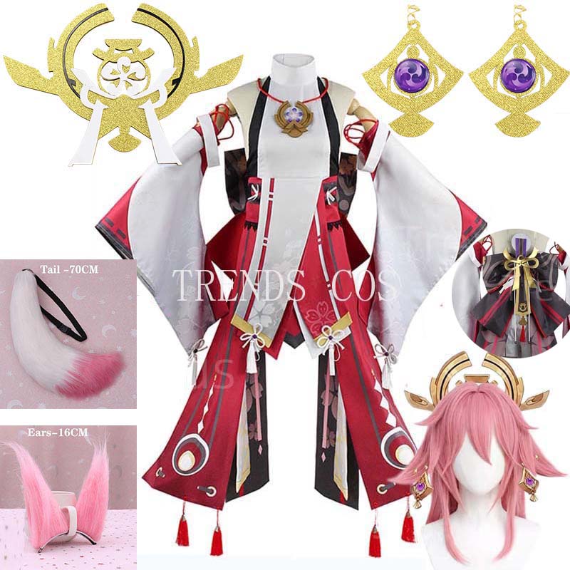 Violet Evergarden Dress - Yae Miko Volledige Set Guuji Yae