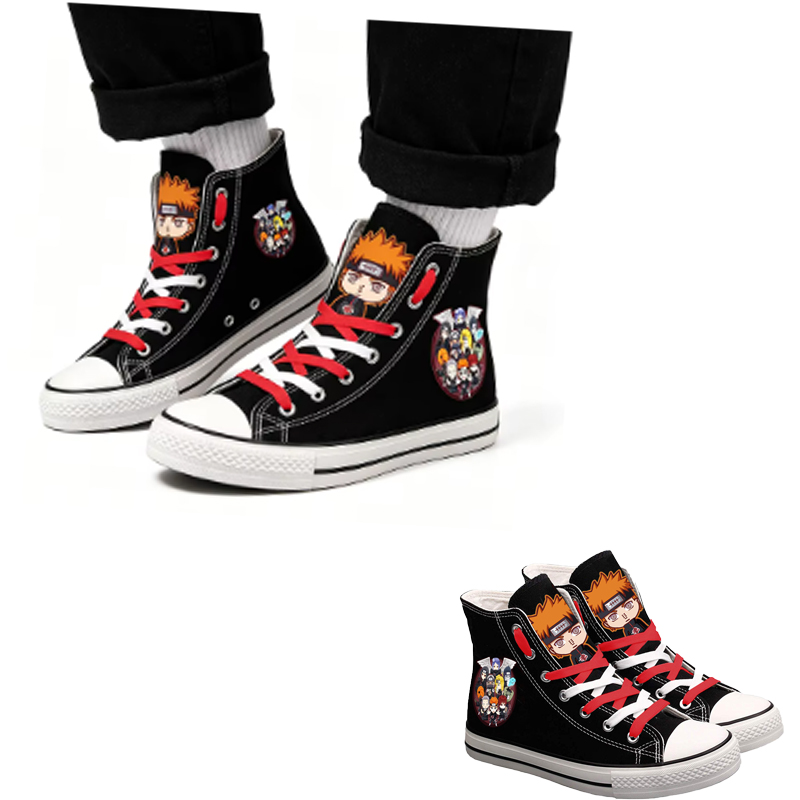 Anime Cosplay Couples Ideas - Naruto Uzumaki hoge canvas schoenen voor
