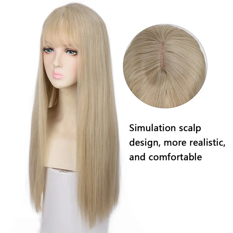 Anime Cosplay Long Black Hair - 2026 Houyan synthetisch lang steil haar