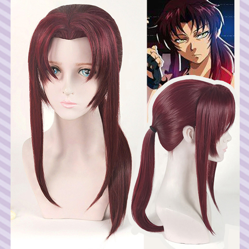 Anime Cosplay Long Black Hair - Nieuwe Black Lagoon Rebecca Revy Cosplay