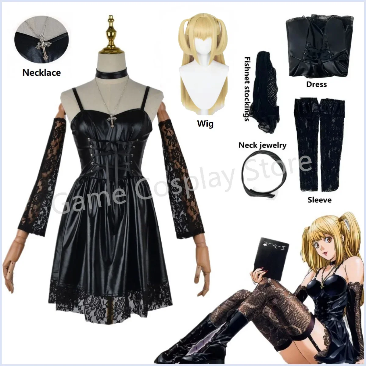Violet Evergarden Dress - Misa Amane Cosplay Kostuum Death Note