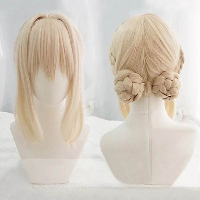Violet Evergarden Dress - 2026 Violet Evergarden Korte lichtblonde vlecht