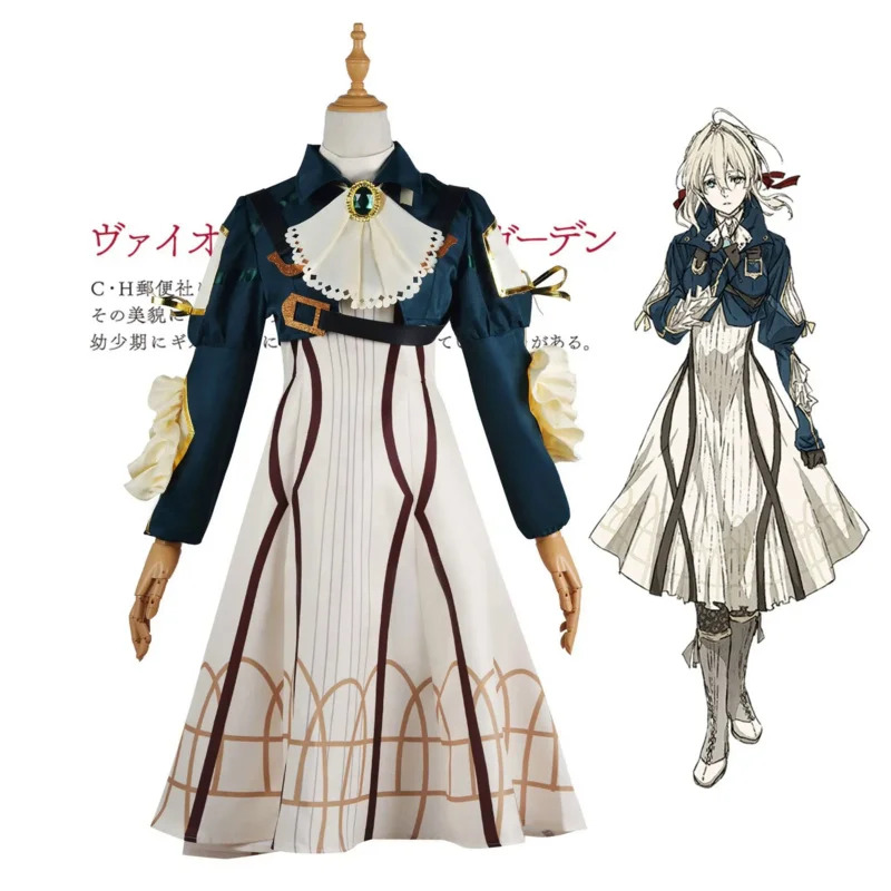 Violet Evergarden Dress - Anime Cosplay Violet Evergarden Kostuum Voor