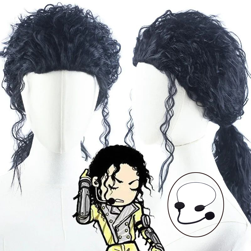 MJ Michael Cosplay Zwarte Prui - Anime Cosplay Long Black Hair recensie en prijs