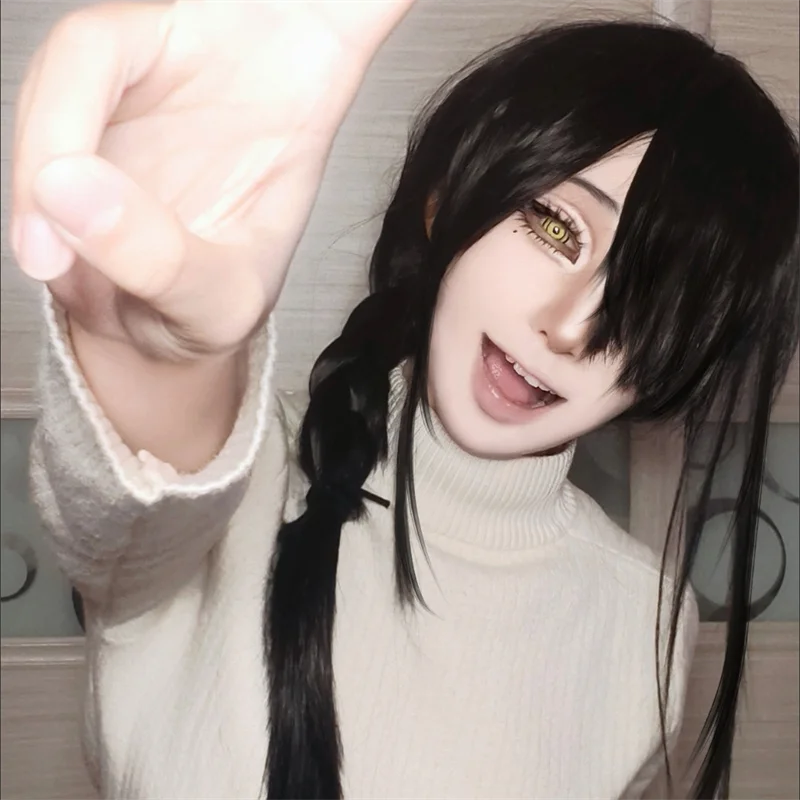 Anime Chainsaw Man Nayuta Volw - Anime Cosplay Long Black Hair recensie en prijs