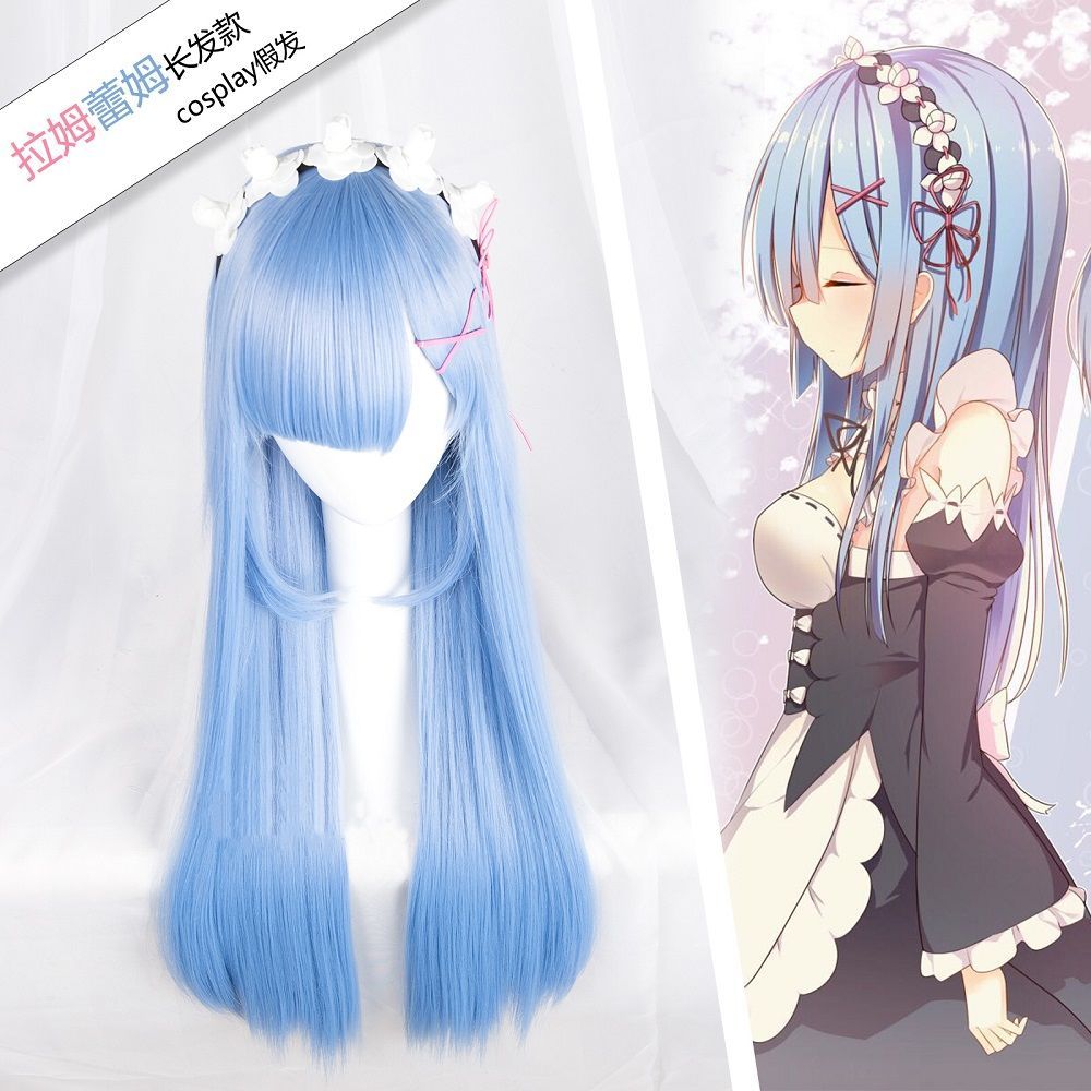 Re Zero Ram & Rem cosplay prui - Re Zero Rem Wig recensie en prijs