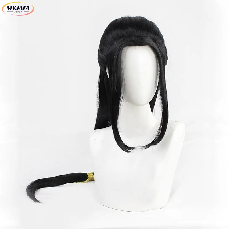 CyJin Guangyao Cosplay Pruik J - Anime Cosplay Long Black Hair recensie en prijs