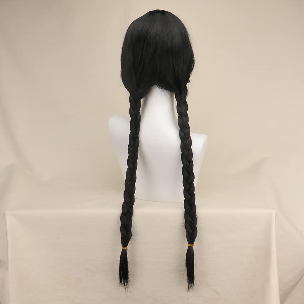 Lange gotische cosplay pruiken - Anime Cosplay Long Black Hair recensie en prijs