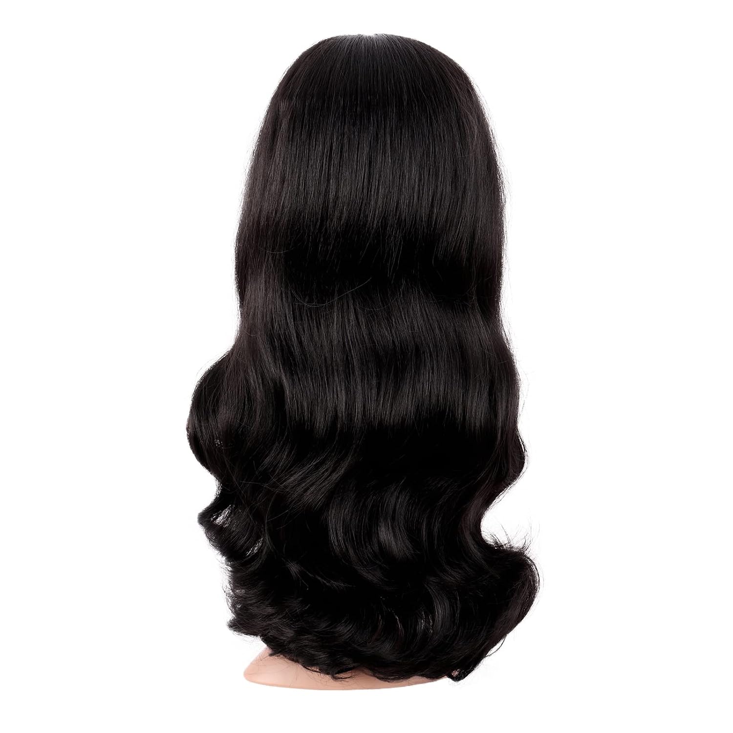 Lang krullend haar Middelste d - Anime Cosplay Long Black Hair recensie en prijs