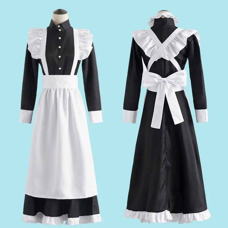 Klassieke zwart-witte dienstme - Anime Cosplay Shop recensie en prijs