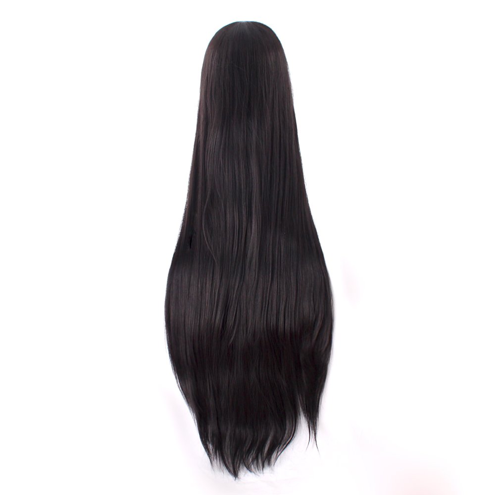 40 Inch 100 cm Lange Rechte Co - Anime Cosplay Long Black Hair recensie en prijs