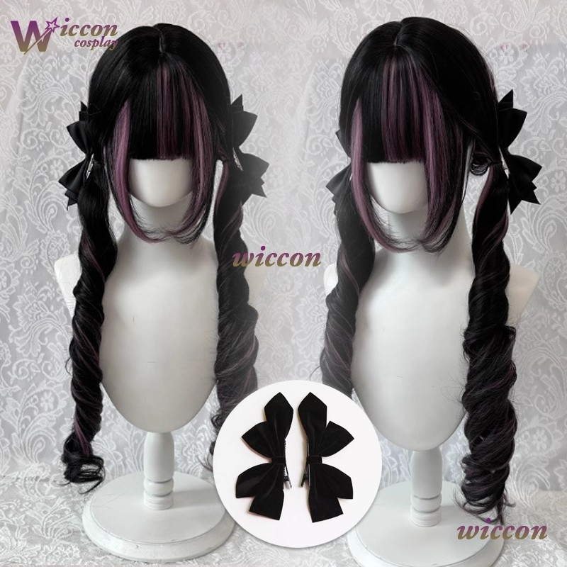 Stripverhaal ‌ Zwarte pruik me - Anime Cosplay Long Black Hair recensie en prijs